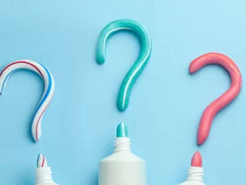 tooth paste question mark
